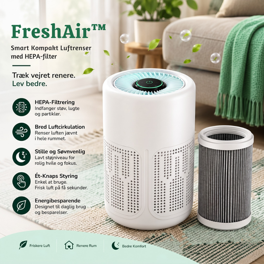 FreshAir™ – Purificador de aire compacto inteligente con filtro HEPA
