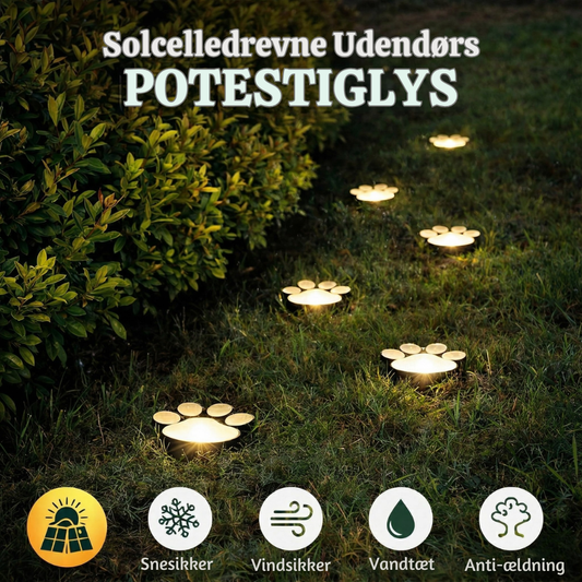 GlowPaws™ – Lámparas de Camino Solares para Patas de Animales