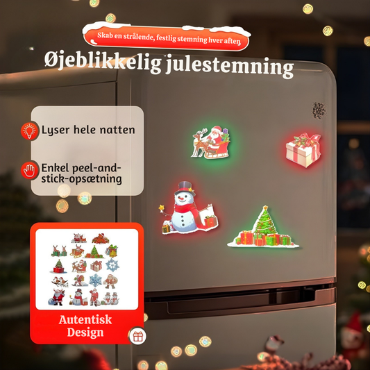 FestiShine™ – Conjunto de Stickers Murales Luminosos de Navidad