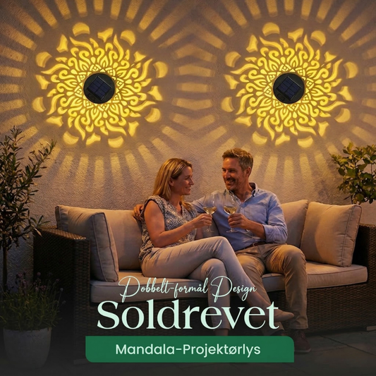 AuraGlow™ – Lámpara de Proyección Mandala Solar