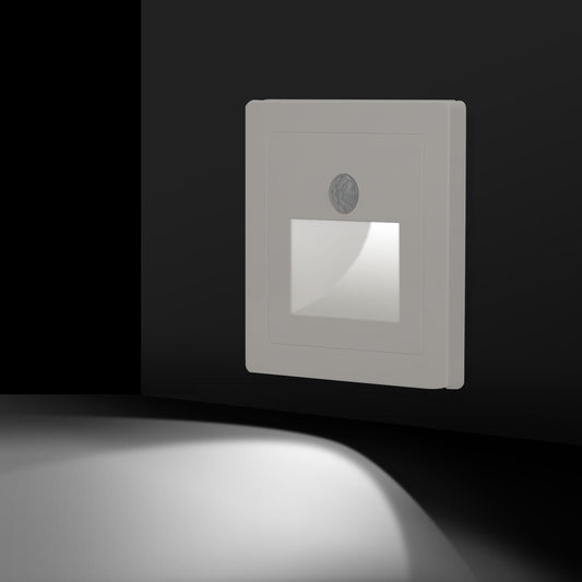 LumoGiulia: Luz de escalera minimalista LED integrada en policarbonato duradero – decorativa para pasillos y escaleras