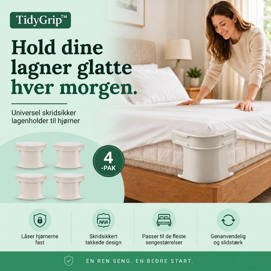 TidyGrip™ – Soportes de sábanas antideslizantes universales para esquinas