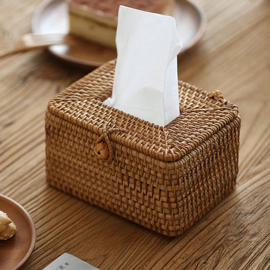 Caja para Pañuelos de Ratan a Medida