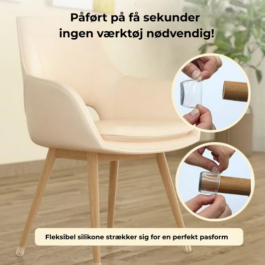 SilentGlide™ – Protectores de pies de silla premium