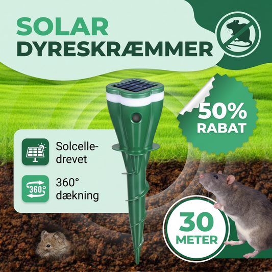PestGuard™ – Repelente Ultrasónico Solar para Animales