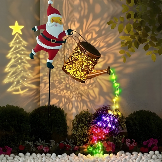 NoelPour™ – Lámpara de Jardín con Paneles Solares de Papá Noel