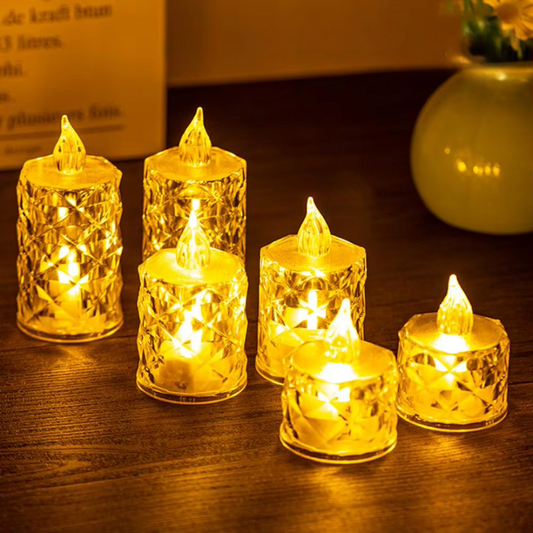 CandleGlow™ - Lámpara LED de cristal sin llama