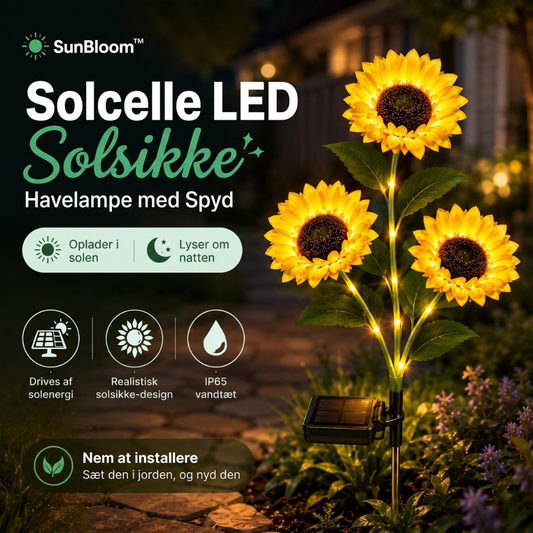 SunBloom™ – Lámpara de girasol solar con LED para el jardín
