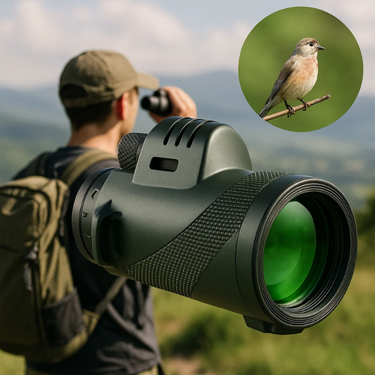 Monóculo Compacto Ultra-Zoom | Lente HD, Ligero y Perfecto para Senderismo, Observación de Aves y Eventos Deportivos