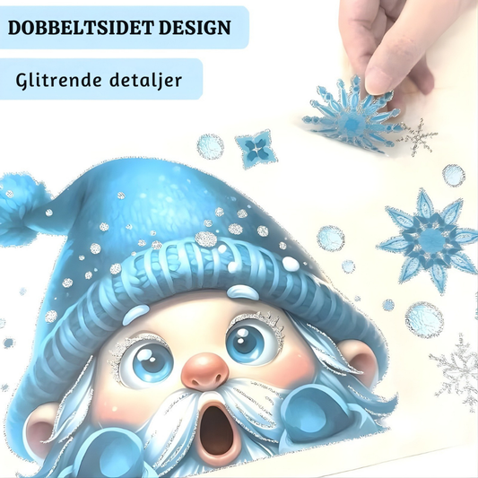WinterGlow™ – Pegatinas de ventana navideñas brillantes