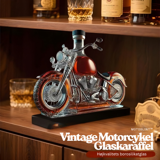 MotoGlint™ – Decantador Vintage en Forma de Moto
