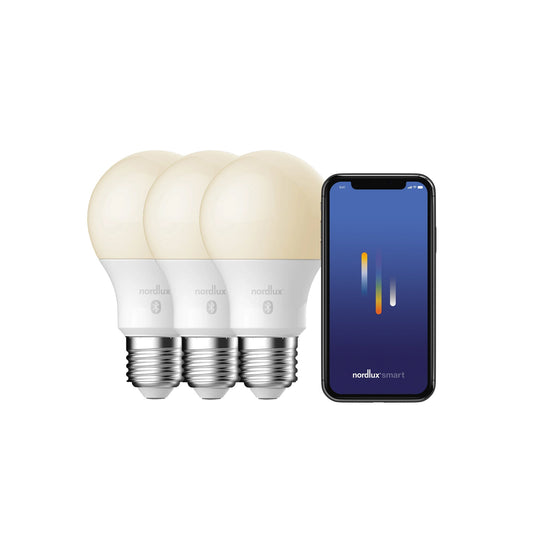 Paquete de 3 bombillas E27 inteligentes | 900lm | 2200-6500k (equivale a 60w)