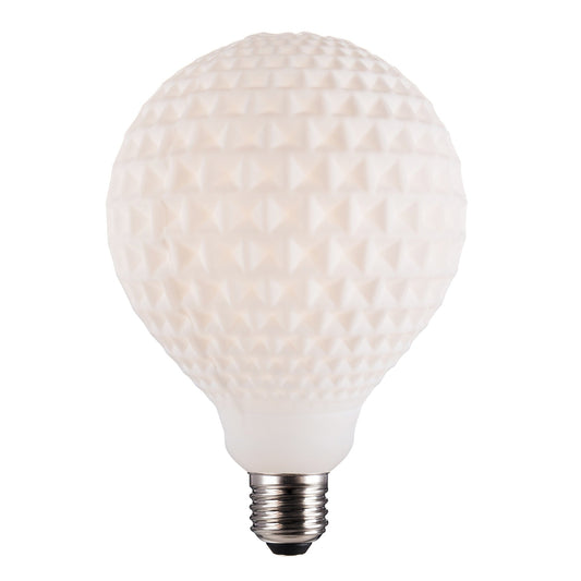 Bombilla Decorativa E27 G125 Comprobada, Opal/Blanco