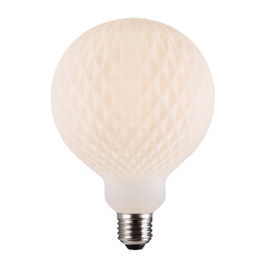 Bombilla Deco E27 G125 Harlekin, Opal/Blanco