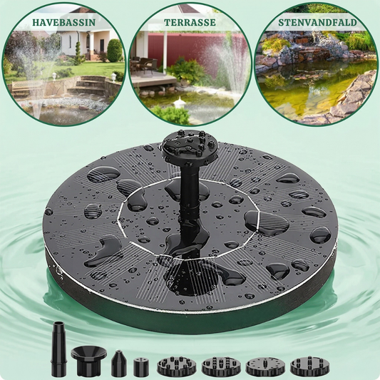 AquaBloom™ – Fuente flotante elegante alimentada por energía solar