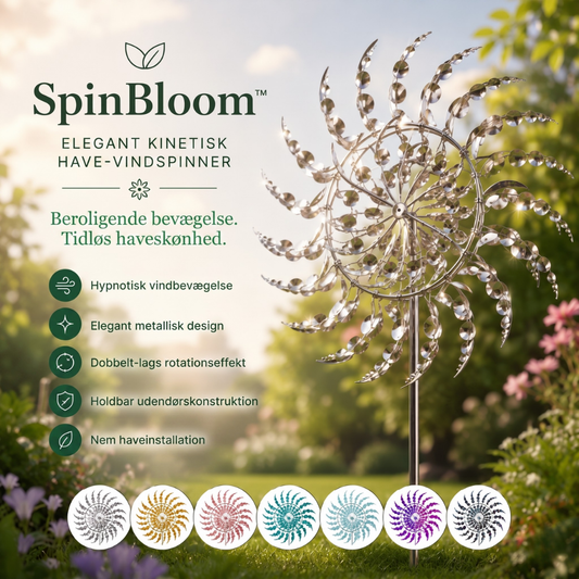 SpinBloom™ – Elegante Aerogenerador Cinético para el Jardín