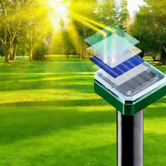 Repelente Electrónico Ultrasonico Solar para Roedores | Repelente de Ratas Impermeable para Exteriores