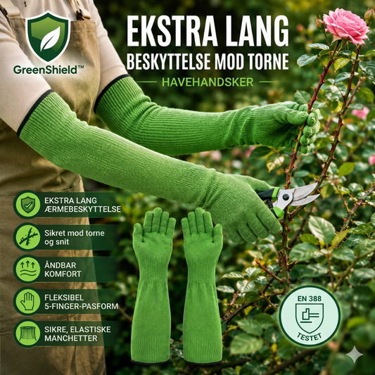 GreenShield™ – Guantes de Jardinería Extra Largos con Protección Contra Espinas