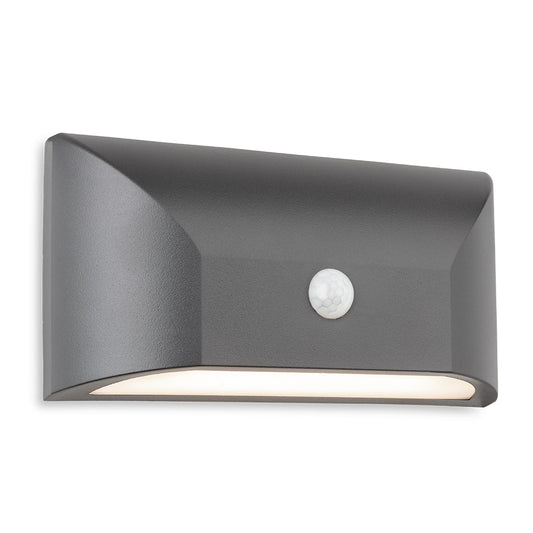 Luz de Pared LED Fleming con PIR, Grafito