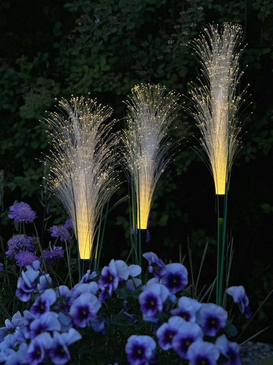 GlowGrass™ – Pampas decorativo con paneles solares