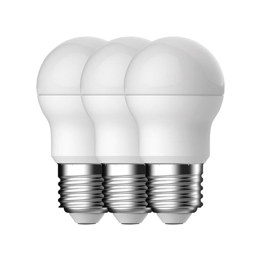 G45 | E27 | 806lm | 2700k | Paquete de 3 (equivalente a 60w)