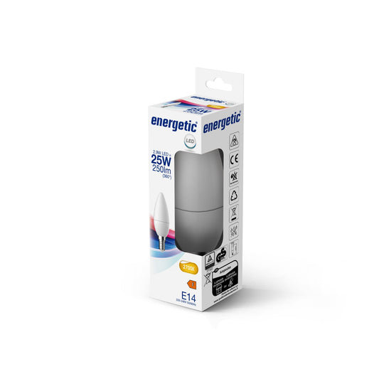 C35 | E14 | 250lm | Blanco Cálido 2700k (equiv. 25w)