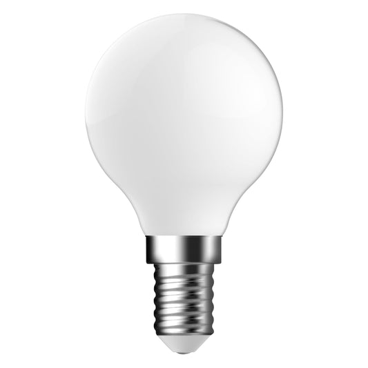 G45 | E14 | Vidrio Lechoso | 470lm | 2700k (equiv. a 40w)
