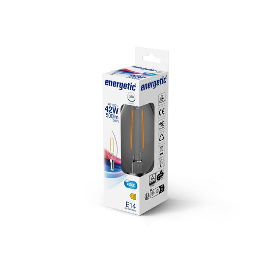 C35 | E14 | 500lm | Blanco Frío 4000k (equiv. 40w)