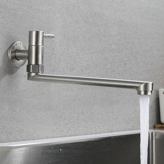 Válvula de llenado de olla para grifo de cocina de acero inoxidable con manija única y giro