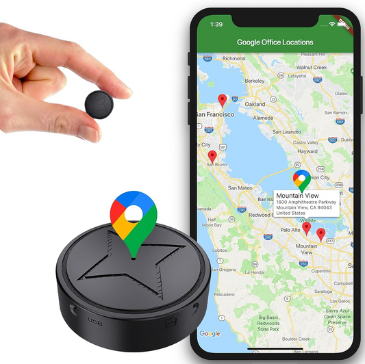 Localizador GPS magnético potente con función de transmisión de sonido en la nube