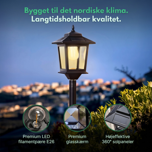 GlowHaven™ – Lámpara solar de jardín para caminos y senderos