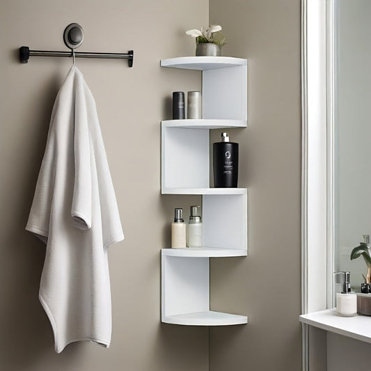 AcrylGlanz: Estantes de pared modernos – ahorradores de espacio, decorativos y flotantes en estilo clásico para baños y salas de estar