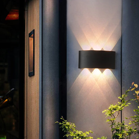AluGlanz: Lámpara de pared LED exterior – Impermeable, moderna y eficiente en energía, hecha de aluminio