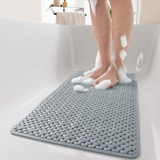 AquaHeim: Alfombrilla Antideslizante para Ducha con Fuertes Ventosas – Alfombrilla para Bañera Resistente al Moho y de Fácil Mantenimiento para un Baño Seguro