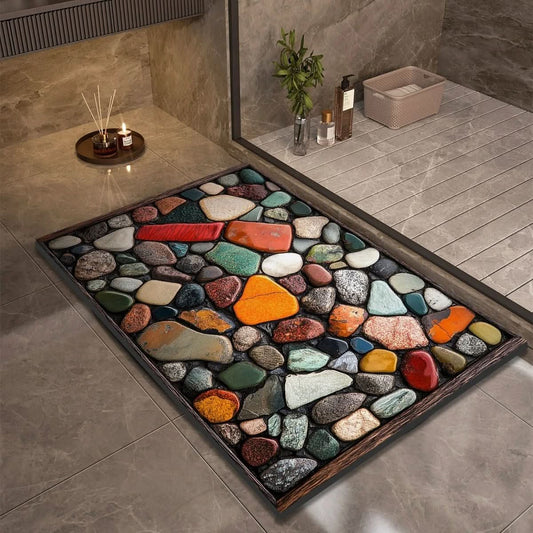 AQUASOFT BATH MAT – Alfombrilla de Baño de Tierra Diatomácea para Seguridad y Comodidad
