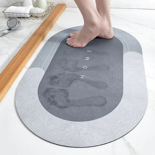 AquaWunder: Alfombrilla de Baño Super Absorbente Antideslizante – Alfombra de Baño de Secado Rápido