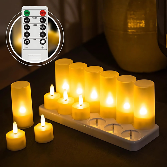 AuraLume™ – Conjunto de Luces LED Recargables a Distancia