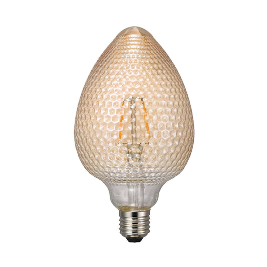 Bombilla LED de Filamento Ámbar Avra Basic E27
