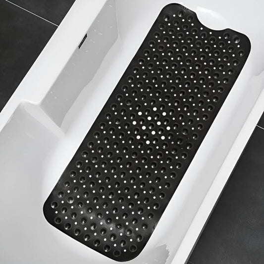 BadeHalt: Alfombrilla antideslizante para bañera con ventosas – Alfombrilla de ducha antibacteriana y fácil de limpiar para una ducha segura