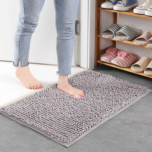 BadeWohl: Alfombra de Baño de Chenilla Antideslizante – Súper Suave, Absorbente y de Fácil Cuidado