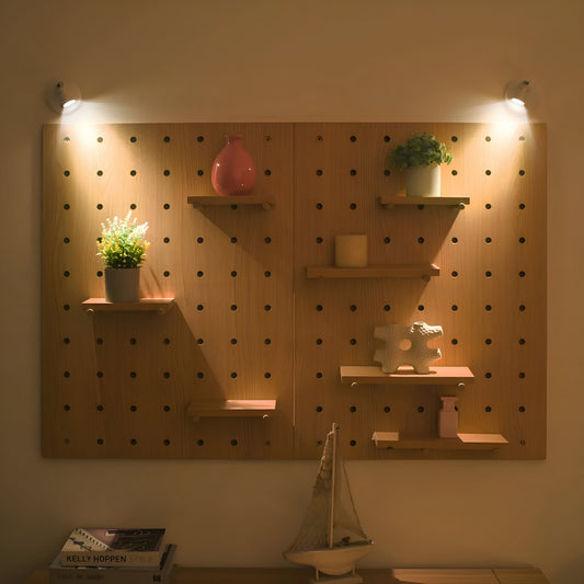 BeamLuxe: Lámpara de pared LED inalámbrica – Iluminación de acento regulable para arte y decoración