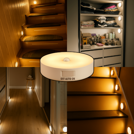 BrightWay™ – Lámpara LED inteligente con sensor de movimiento magnético