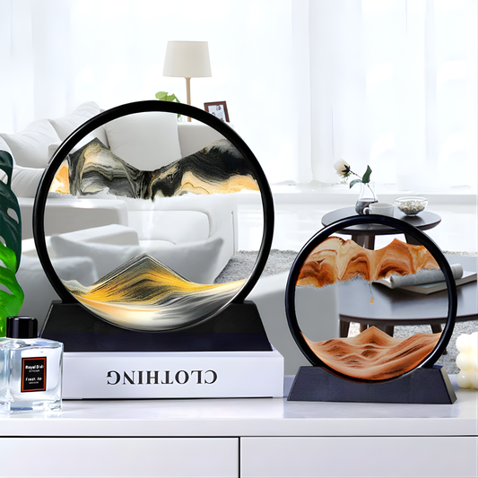 Sandscape™ | Arte de arena en movimiento | Decoración relajante | Decoración de mesa elegante