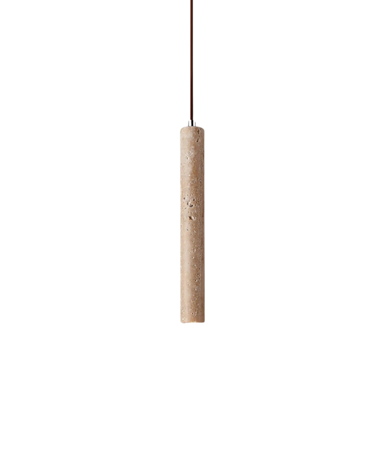 ColonnaLicht: Lámpara colgante moderna – lámpara de piedra exclusiva con forma arquitectónica, elegante para salón y pasillo
