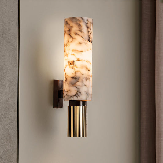 CopaStone: Lámpara de pared LED de piedra y cobre – luz de pared moderna y diseño
