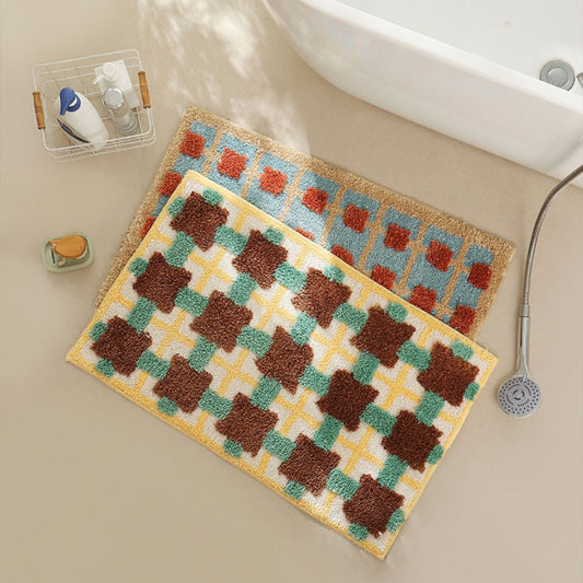 DekoMarok: Alfombra de baño antideslizante con diseño marroquí – Suave, absorbente y de fácil cuidado