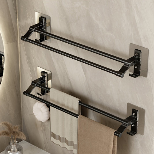 DoppelGestell: Soporte para toallas de baño – soporte de doble barra multifuncional, decorativo y duradero para baños modernos