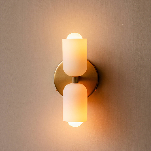 DuoLux: Lámpara de pared LED moderna de 2 llamas – elegante y decorativa para sala de estar y comedor