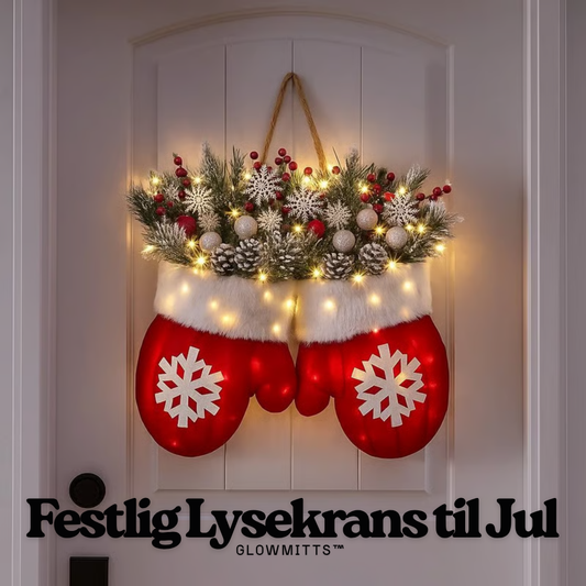 GlowMitts™ – Corona Luminoso Festiva para Navidad