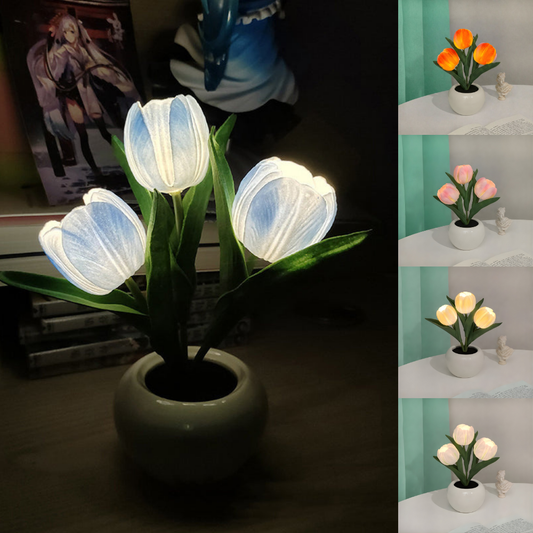 FloraLume™ – Lámpara de Noche LED Tulipán Romántico